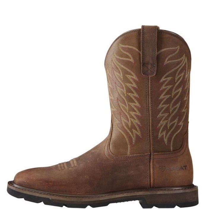 Ariat Men’s Groundbreaker Square Soft Toe Western Work Boot, Brien Sz 9 NIB