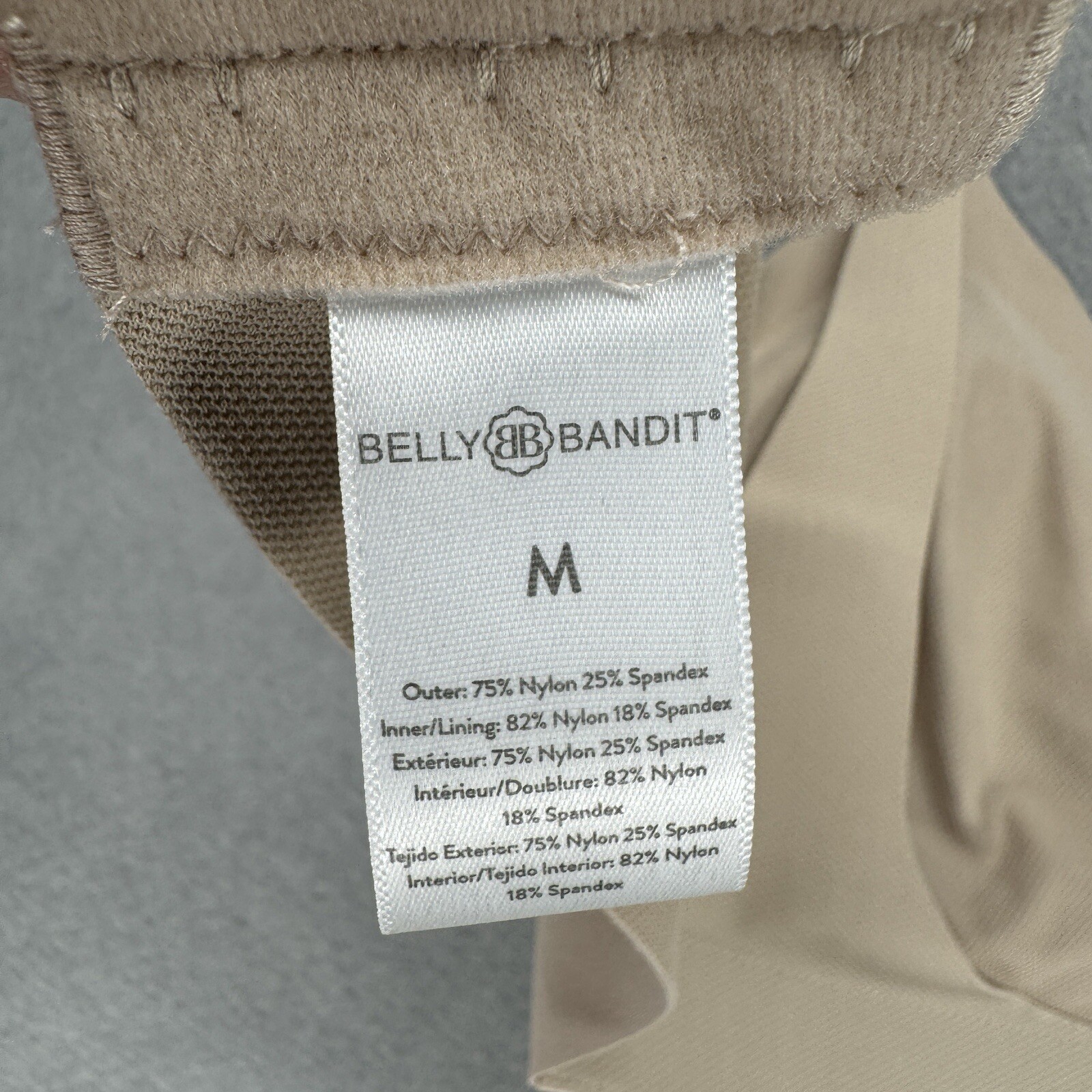 Belly Bandit Bra Size Medium Nude Tan Leak Resistant Nursing Wire Free Padded *