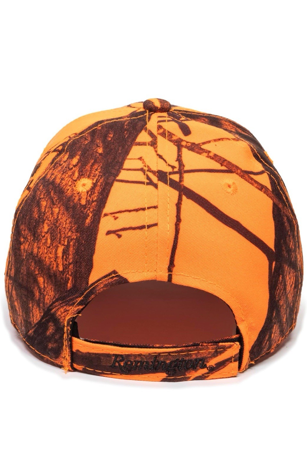 Remington Hunting Orange Mossy Oak Camo Camouflage Embroidered Logo Outdoor Hat