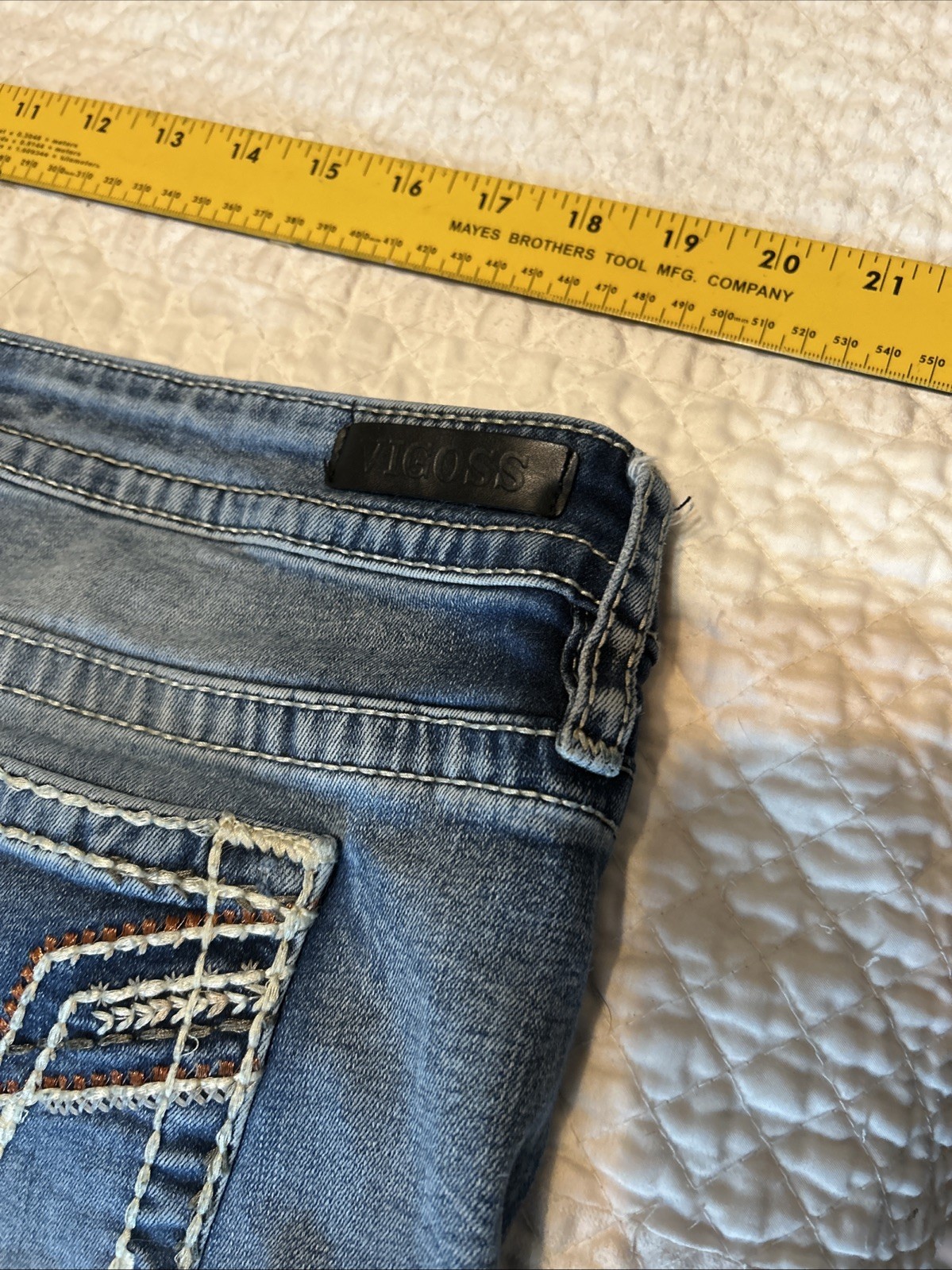 Vigoss Women’s Slim Boot Jeans Plus Size 22 Inseam Length 30”