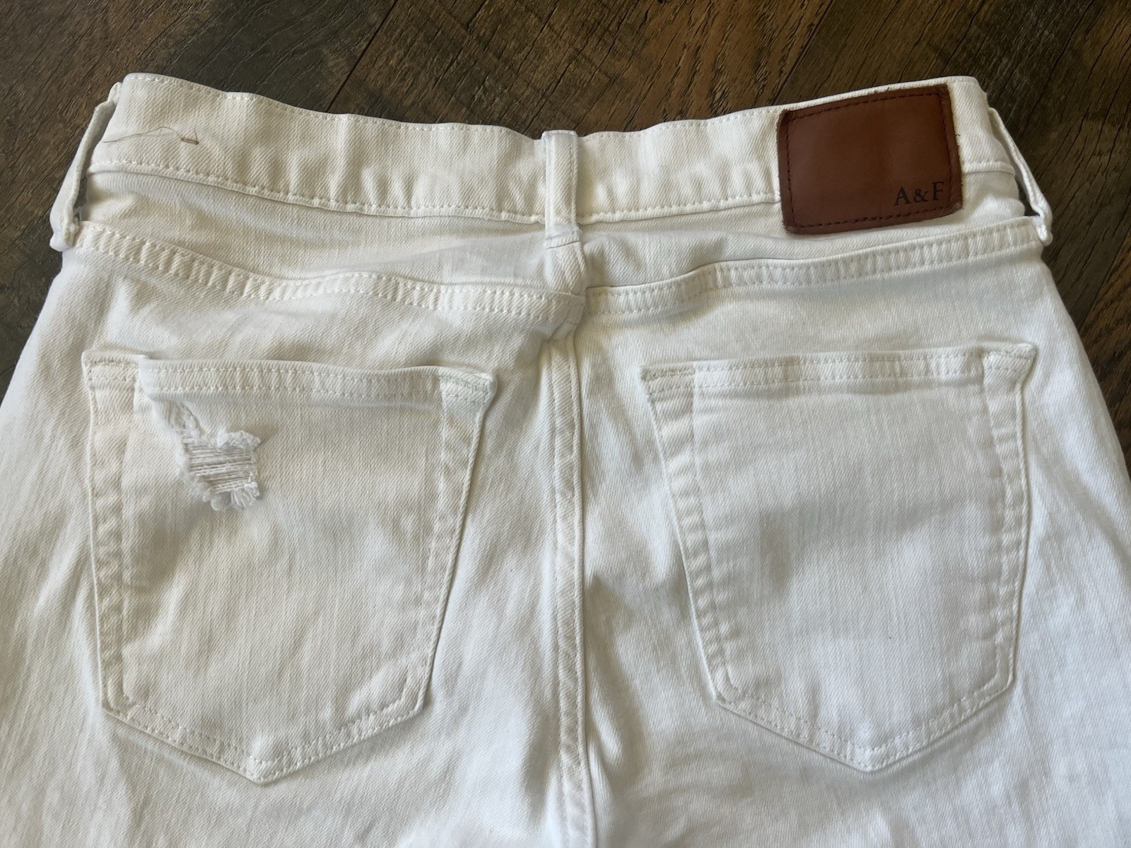 Men’s Abercrombie & Fitch Distressed Rustin Athletic Skinny Stretch Jeans 28×30