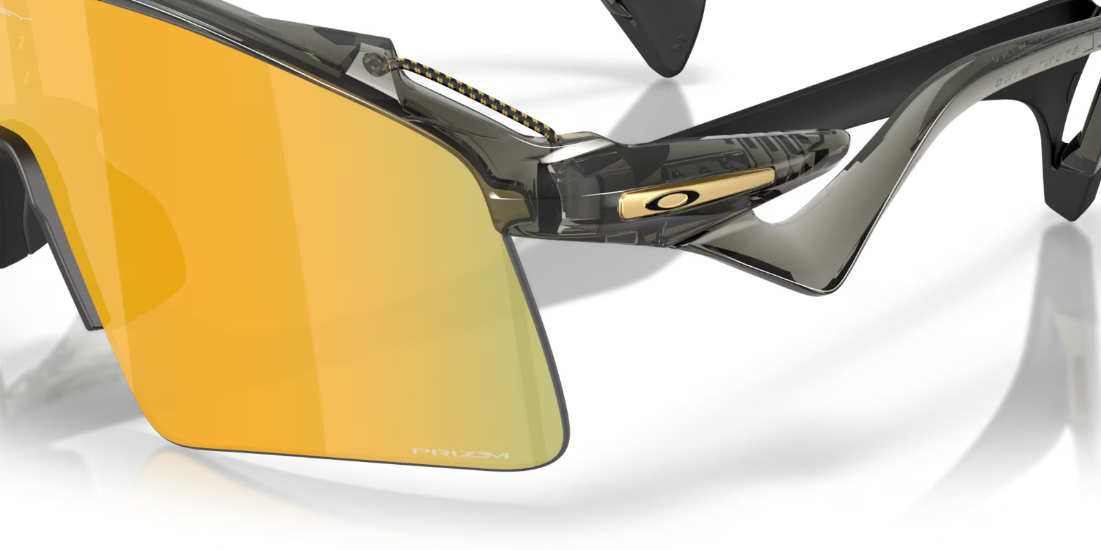 Oakley STUNT WING Sunglasses OO9519-0241 Grey Smoke Frame W/ PRIZM 24K Lens
