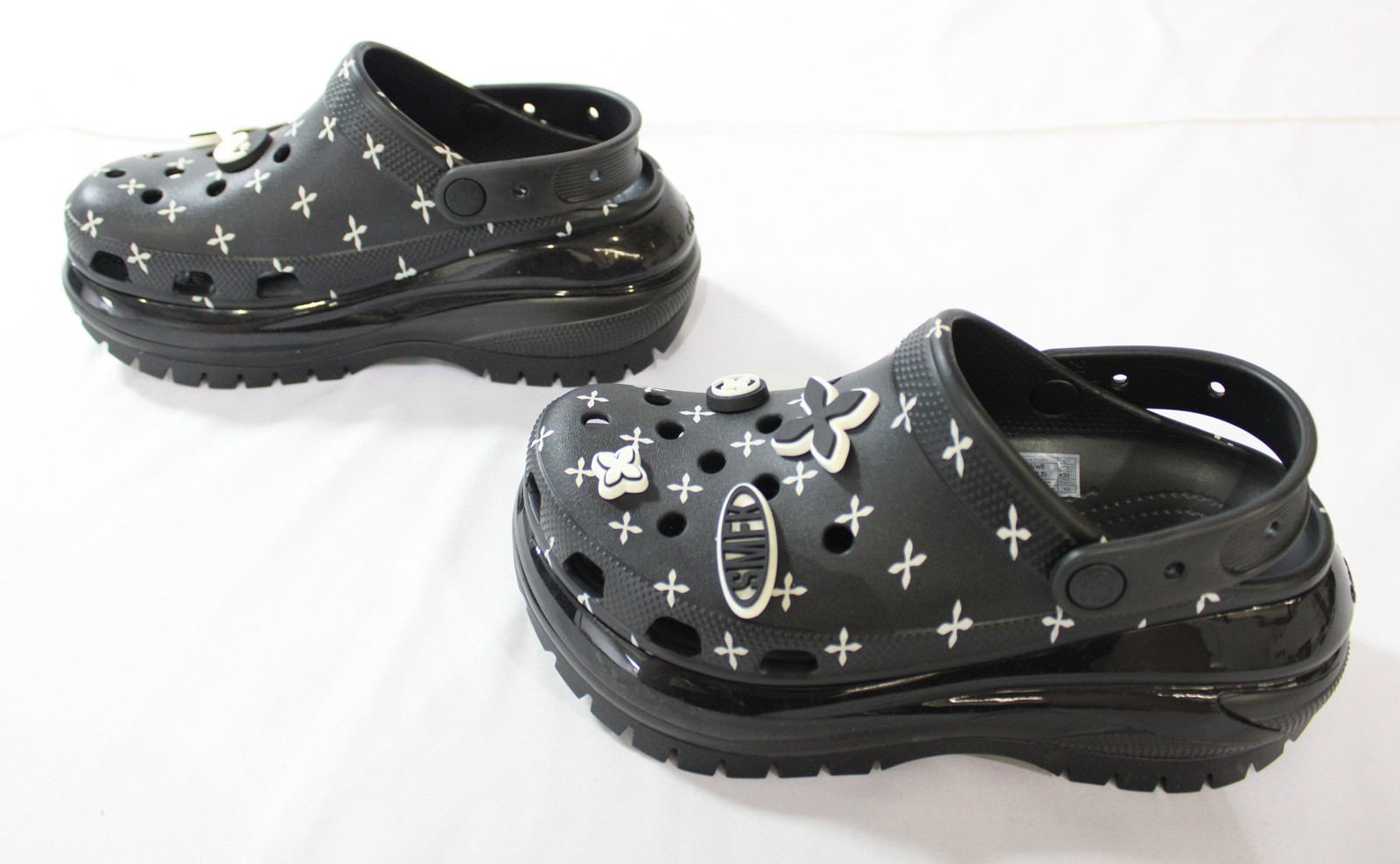 SMFK x Crocs Unisex Megacrush Platform Clogs LB3 Black Compass 210087 US:M6/W8