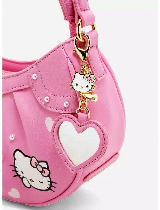 Her Universe Hello Kitty Pink Heart Baguette Bag Purse New with Tags
