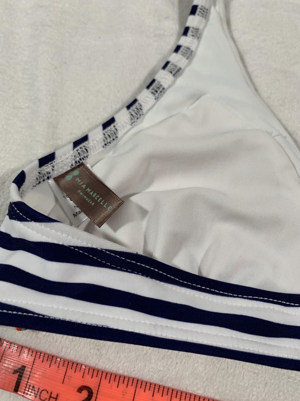 NEW $85 Mia Marcelle[ XS ] Michon Combo Print Bikini Top #P238