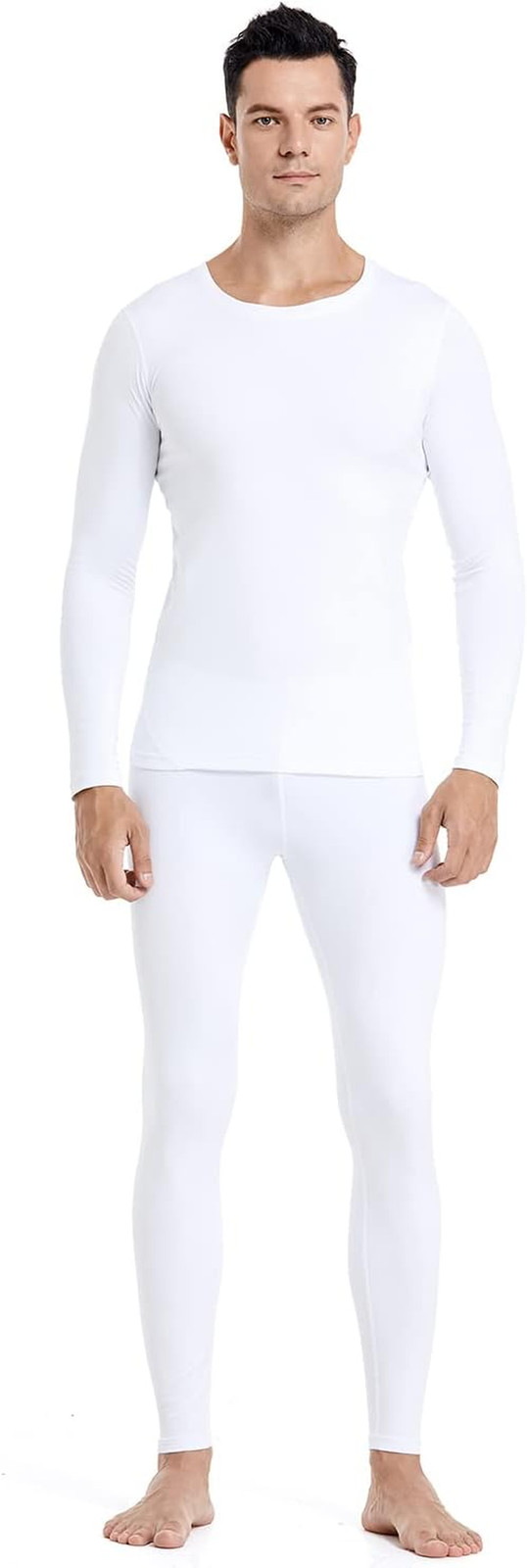 Thermal Underwear Men Long Johns Set Ultra-Soft with Fleece Lined Base Layer Win