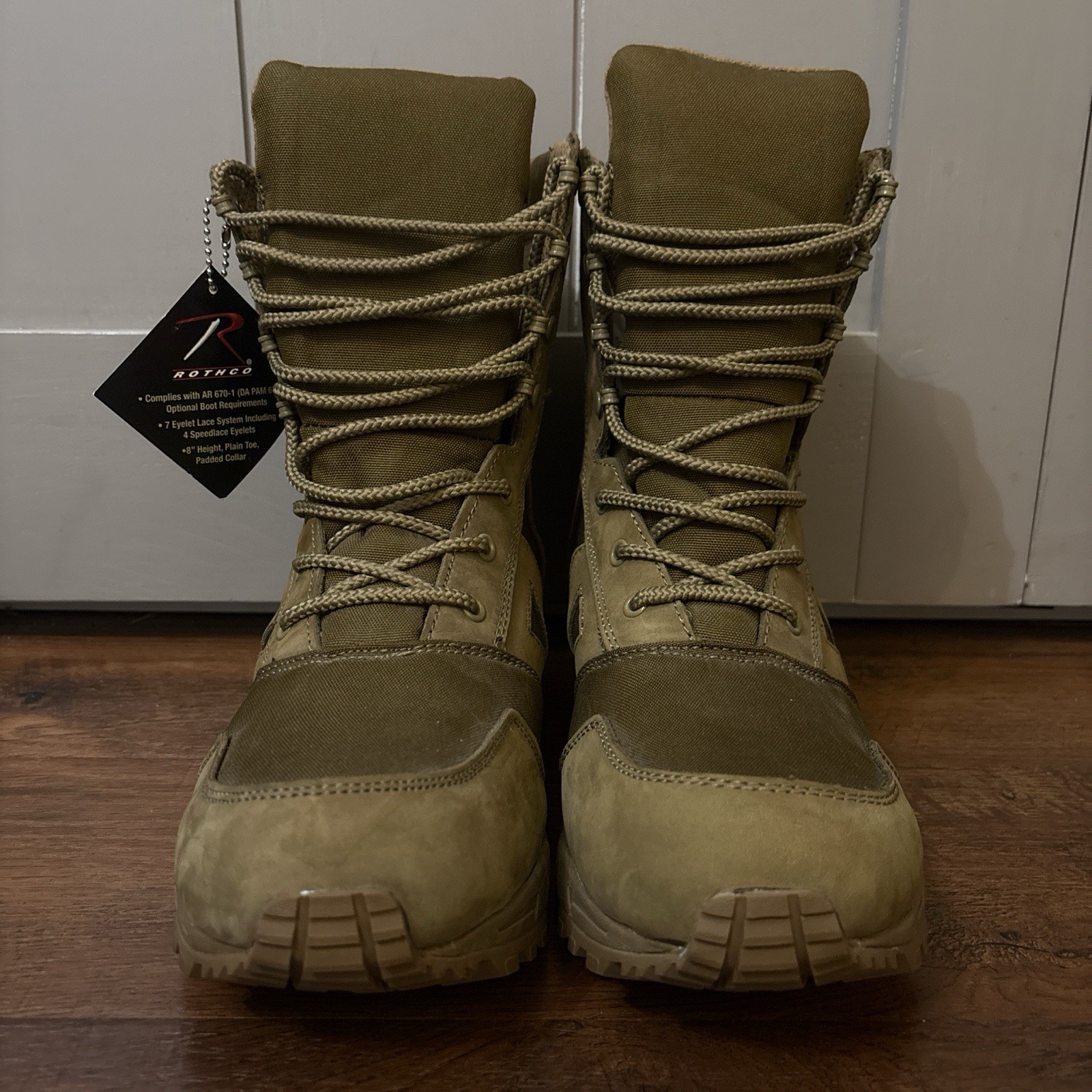 Rothco AR 670-1 Coyote Brown Forced Entry Tactical Boot 8 Inch Size 13R