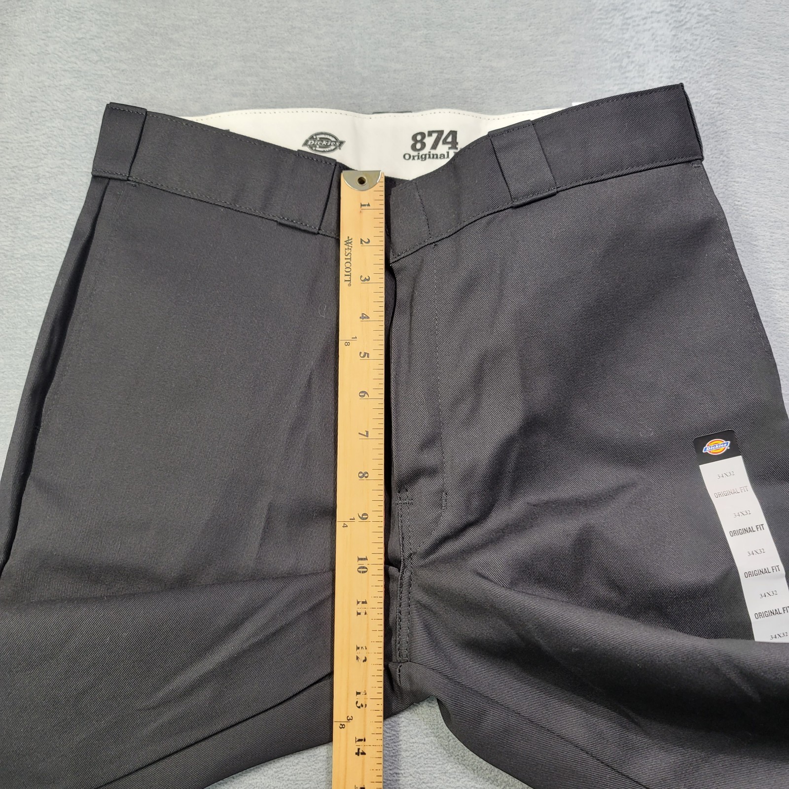 Dickies Pants Mens 34×32 Black 874 Original Fit Work Pant Straight Leg Logo NWT