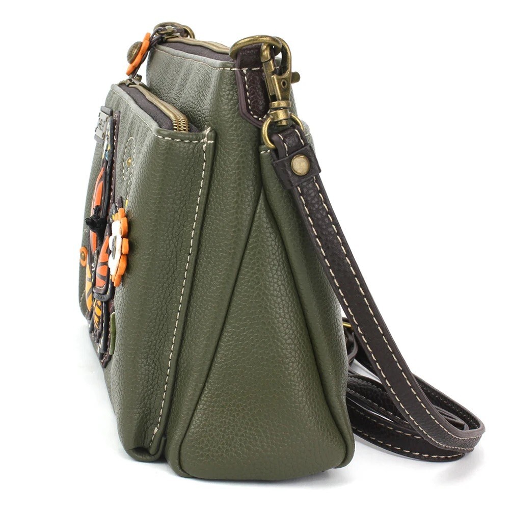 Chala Monarch Butterfly Deluxe Crossbody RFID Protected Vegan Leather Bag NWT