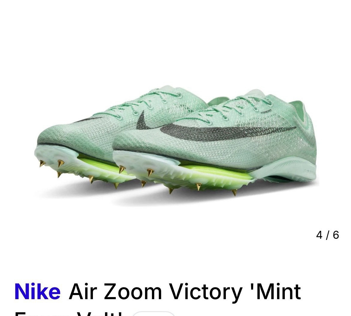 Nike Air Zoom Victory Mint Foam/Volt Men’s Track & Field Metal Spikes DR9908-300