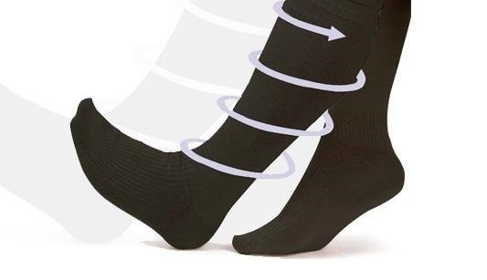 Mens Fine Fit Graduated Mild COMPRESSION 8-15 mmHg Over The Calf / Knee Socks