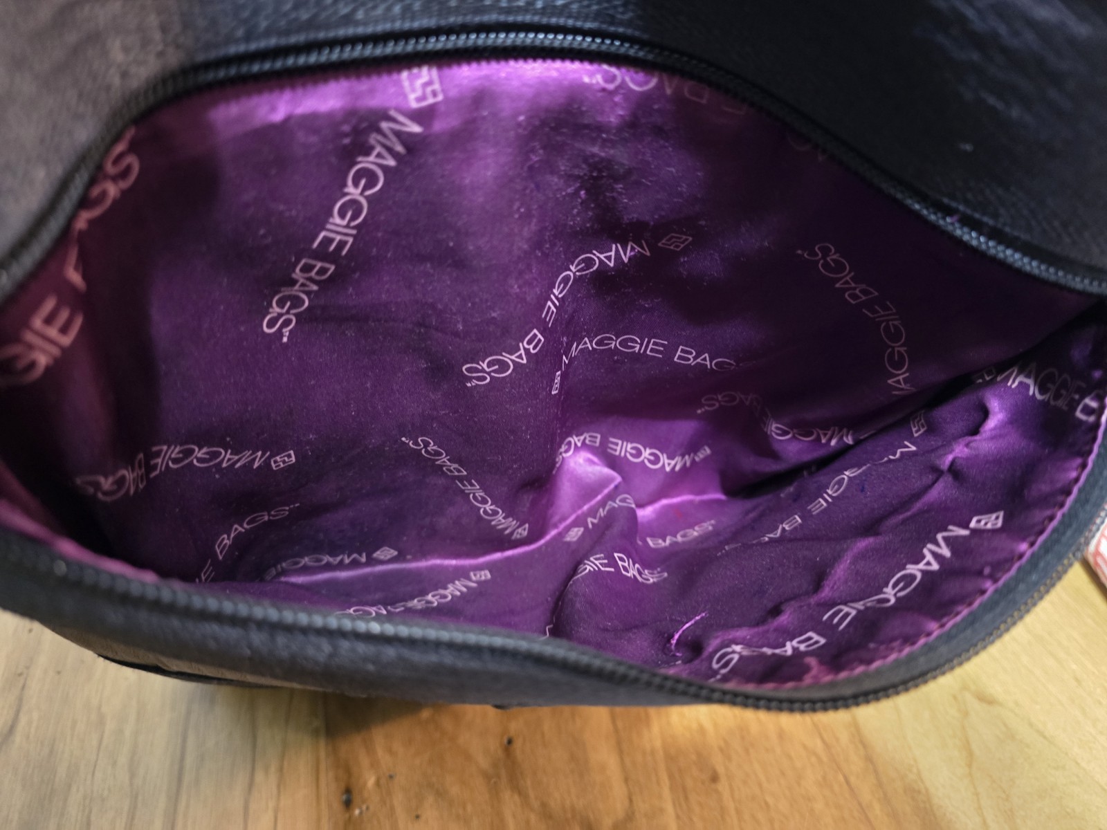 Maggie Bags The Betty Bag Black Seatbelt Crossbody Bag Purse