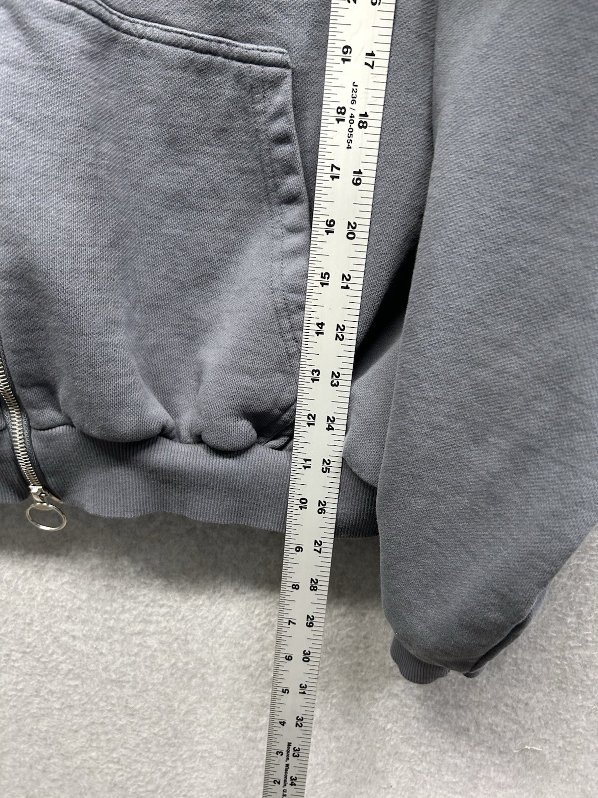 Scuffers Hoodie Mens 2XL Gray Full Zip Everyday Urban Aesthetics Streetwear Logo