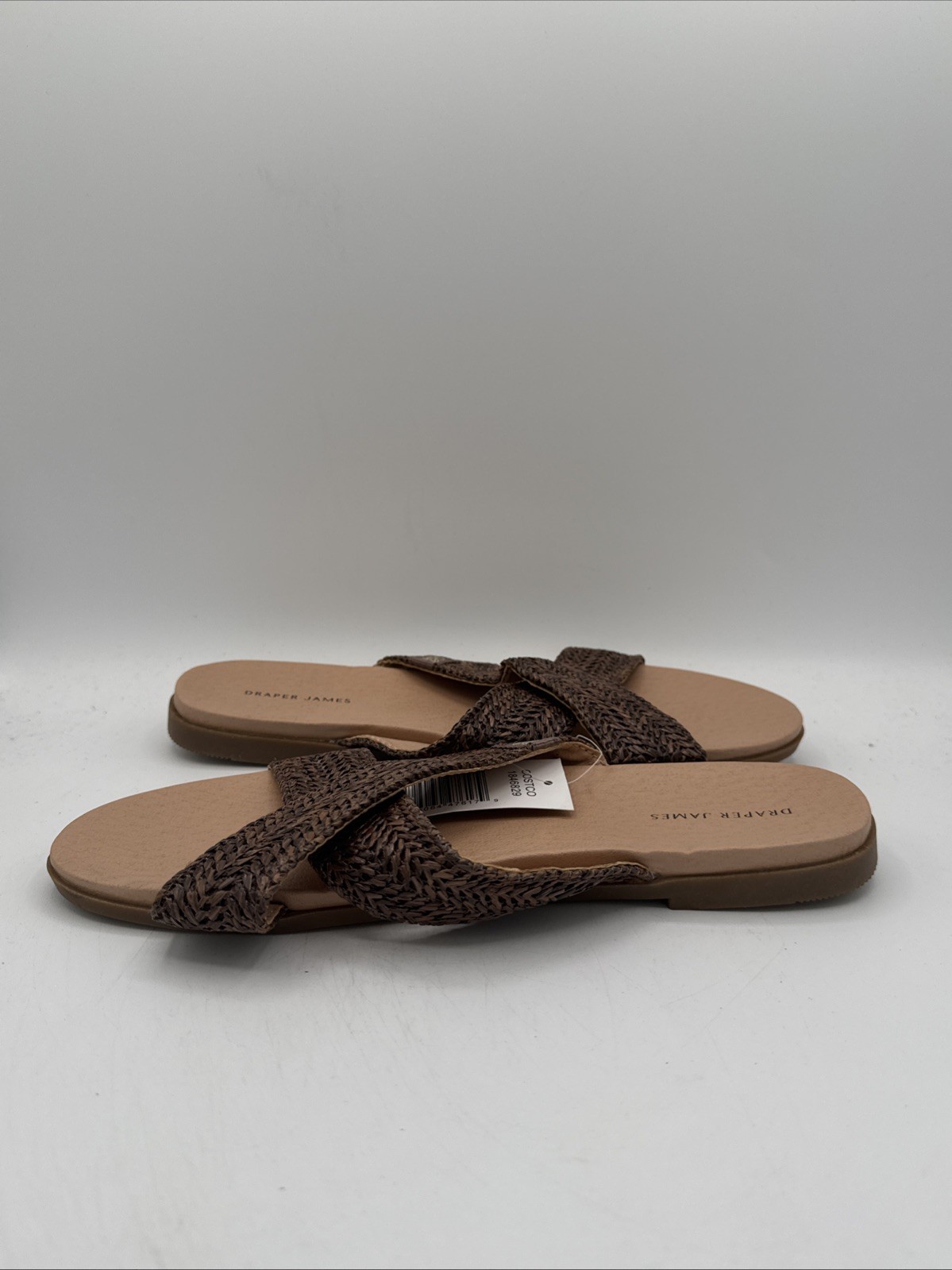 Draper Size 8M / ALEX / Brown / Raffia Woven Sandals / Women’s Shoes