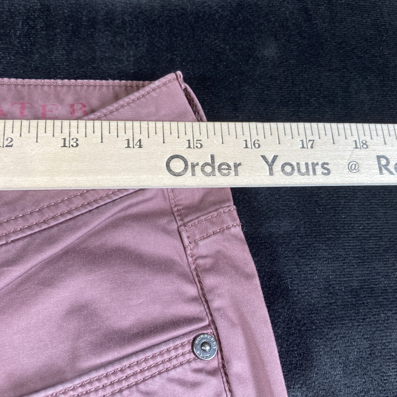 Burberry Brit Women’s Pink Cotton Blend Made in Sri Lanka Pants, Size 29