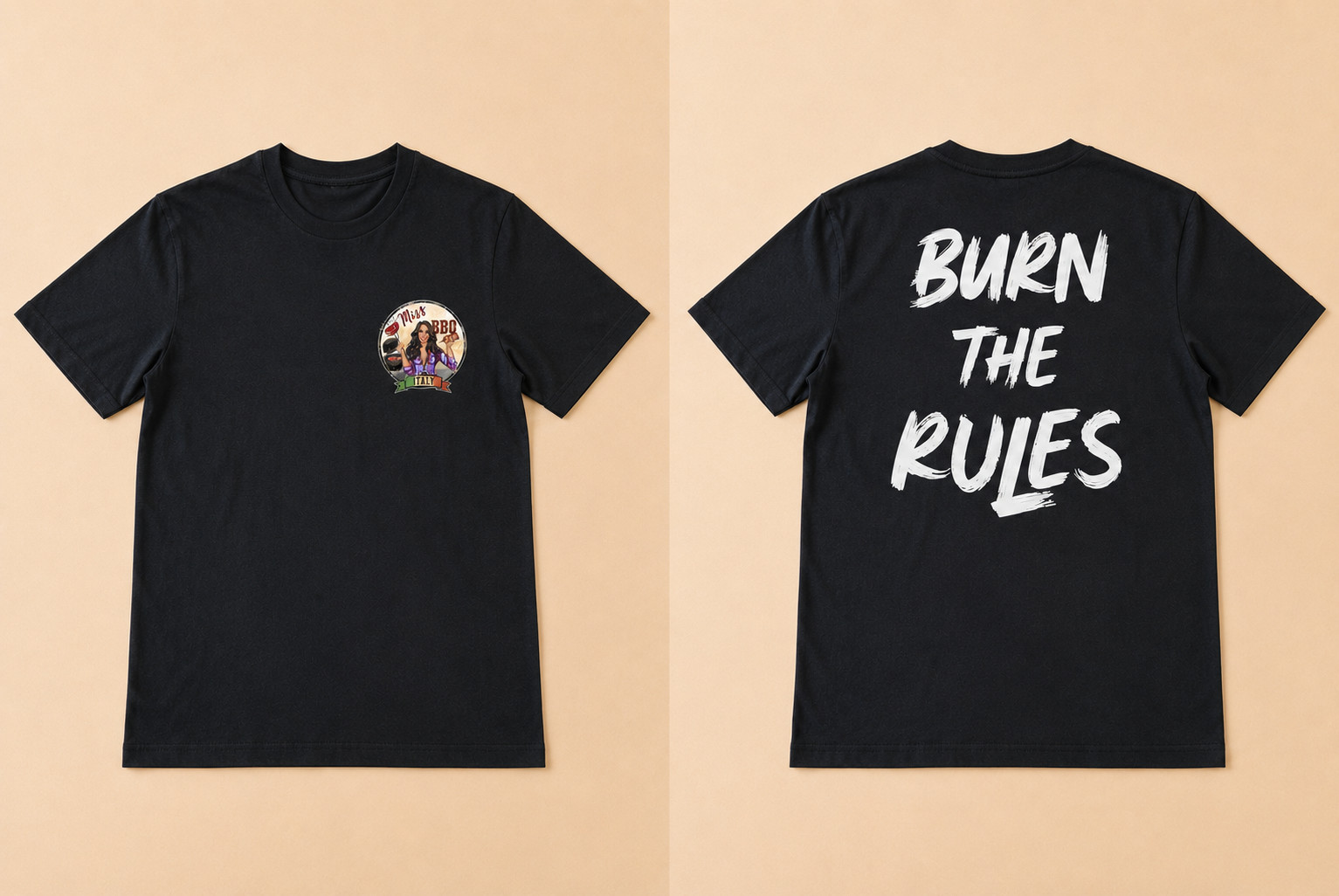 𝐌𝐈𝐒𝐒 𝐁𝐁𝐐 𝐈𝐓𝐀𝐋𝐘 𝐓-𝐒𝐇𝐈𝐑𝐓 | OFFICIAL BBQ APPAREL