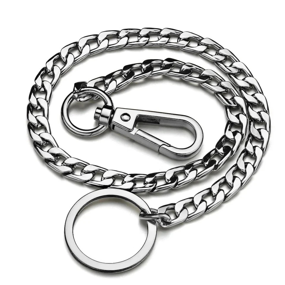 Heavy Duty Punk Wallet Chain 20″ Stainless Steel Jean Key Chain for Men Women