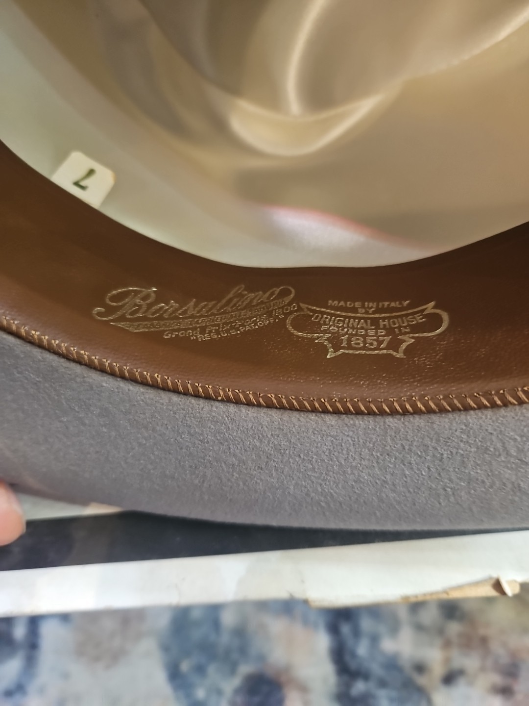 Vintage Borsalino Alessandria Fedora Hat 7 – See Pics Cosmetic Imperfections