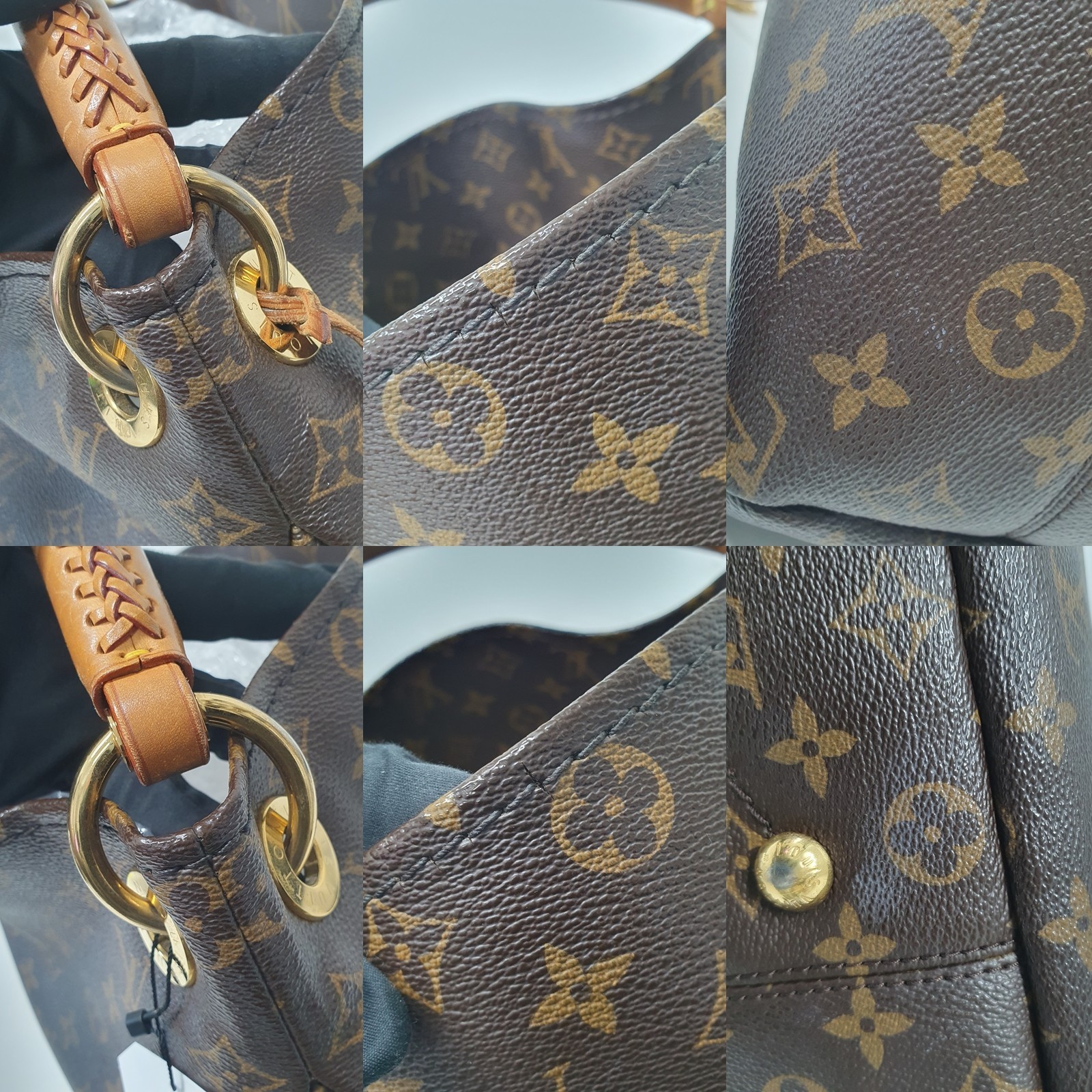 Authentic Louis Vuitton Artsy MM Monogram M40249 Guaranteed Genuine Daily CLA617