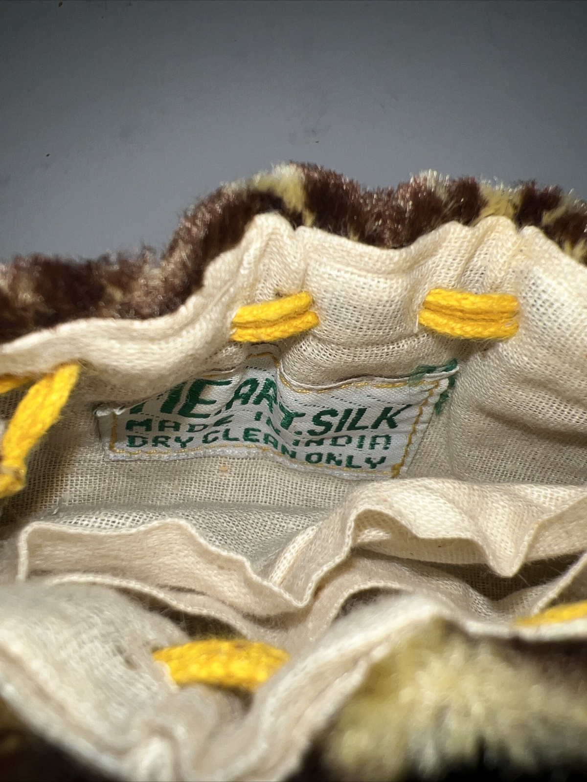 Faux silk velvet coin purses with drawstring closure