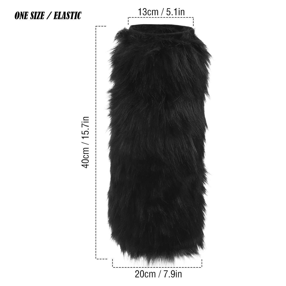 Leg Warmers Winter Womens Boot Covers Furry Solid Co Faux Fur Soft Foot Sleeve