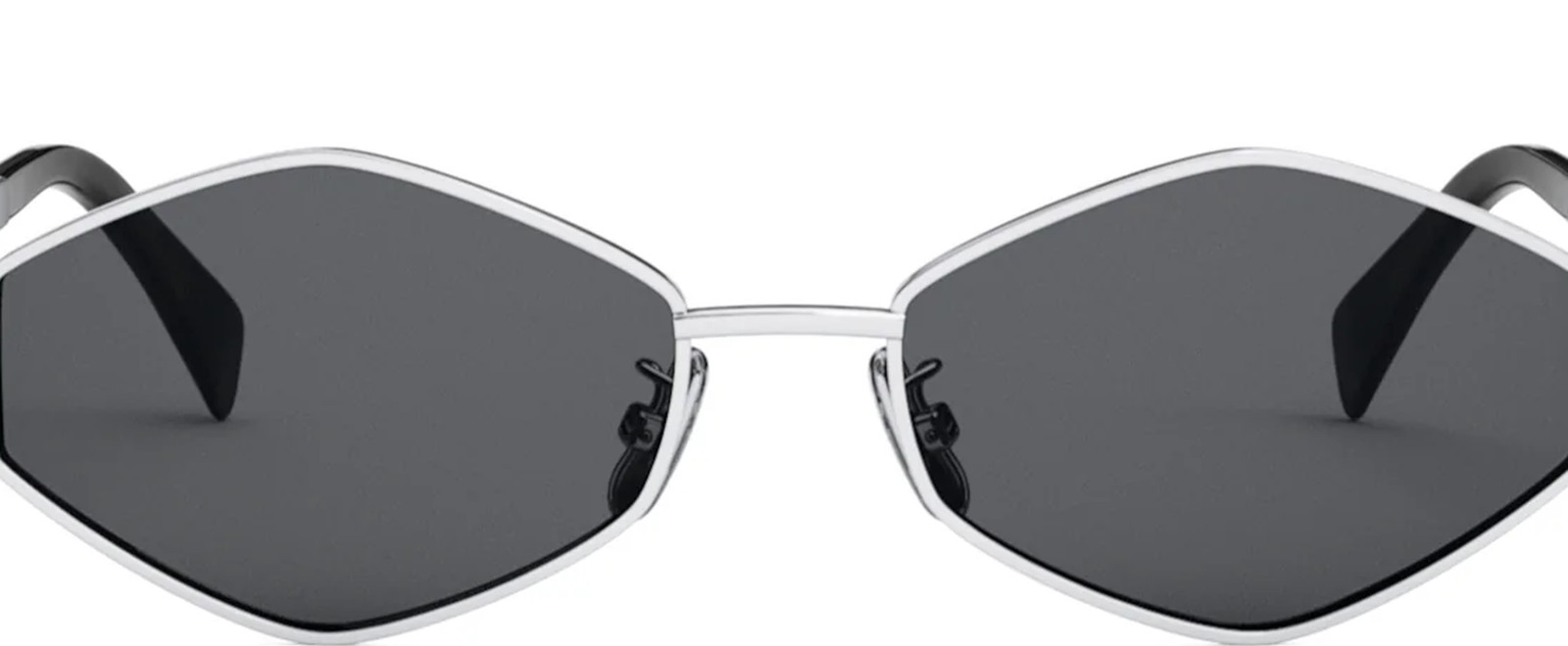Celine Triomphe CL40254U 16A Shiny Palladium/Smoke Metal Women’s Sunglasses