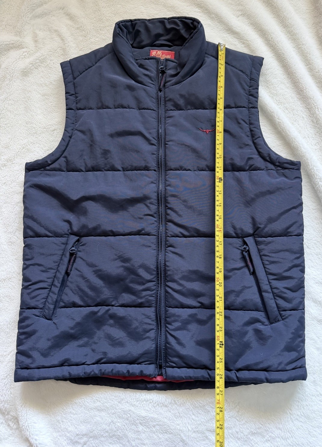 R.M. Williams Patterson Creek Quilted Puffer Vest – Navy Blue – Medium