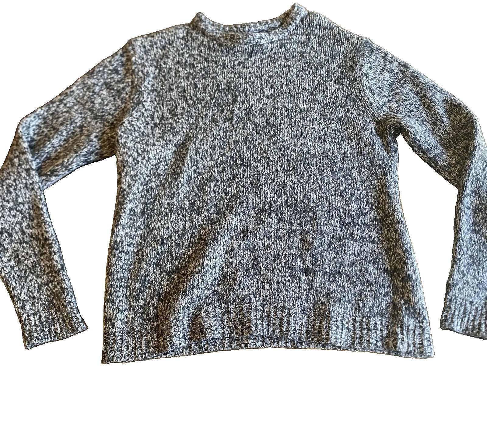 Nordstrom Mens Shop Wool Blend Eleykish Knit Long Sleeve Sweater Navy Blue M