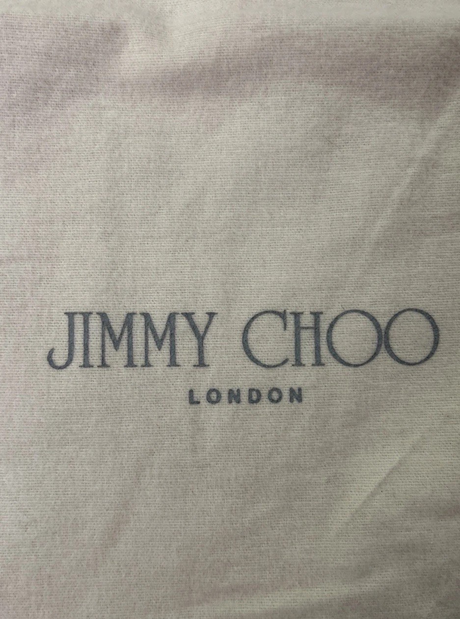 Jimmy Choo- Drawstring Dust Bag Only — Off-White Cotton 10″x 13.5″