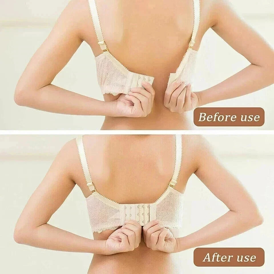 3ROW 2,3,4 Hook Bra Extender Extension Bra Strap Strapless Underwear Maternity