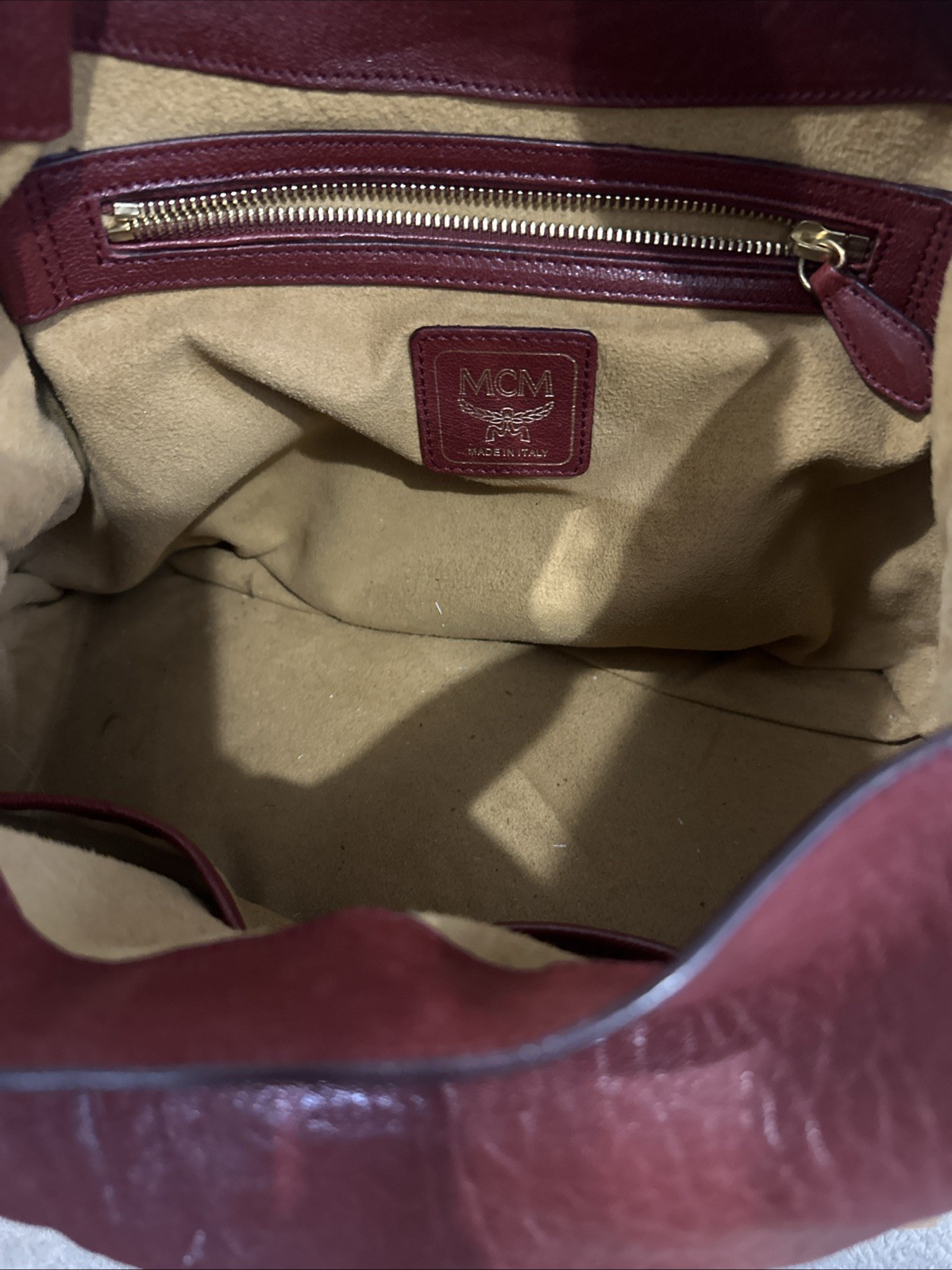MCM Burgundy Handbag