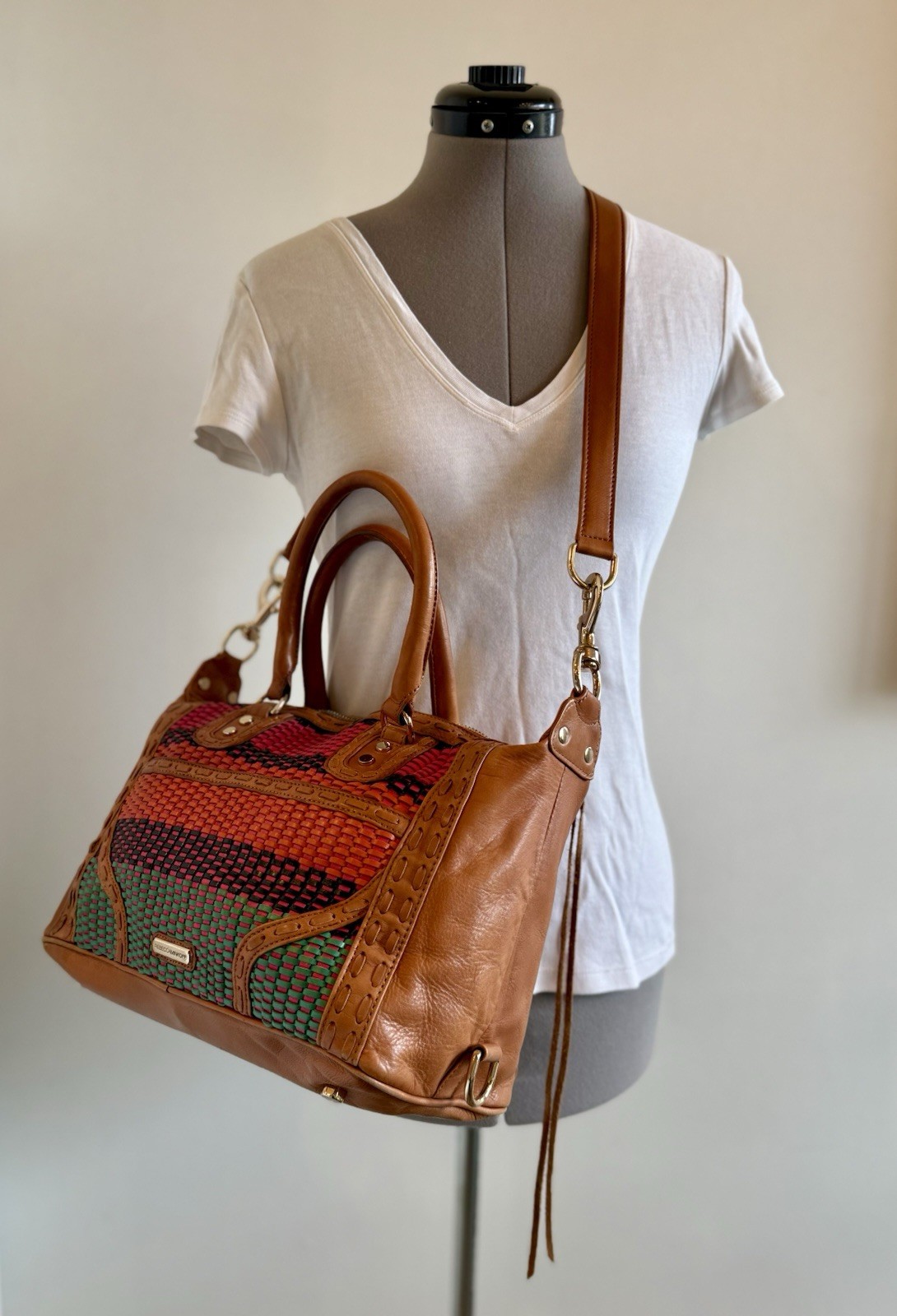 Rebecca Minkoff Multi-Weave M.A.B. Mini Bombe Shoulder/Hand Bag MAB H339I84C