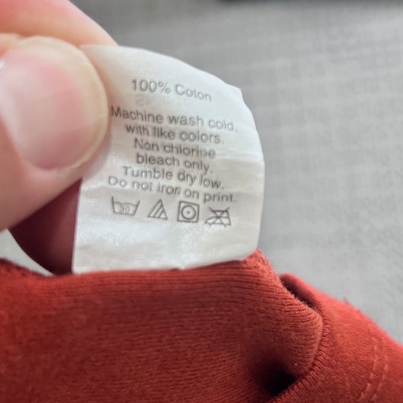 J.Crew Perfect Fit Tee Womens Large Red Long Sleeve Cotton Crew Neck Casual