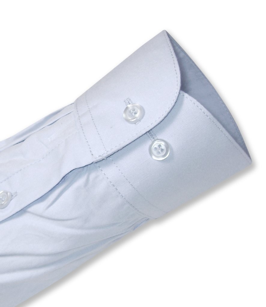 Biagio Mens 100% COTTON Solid POWDER BLUE Color Dress Shirt sz 19 36/37