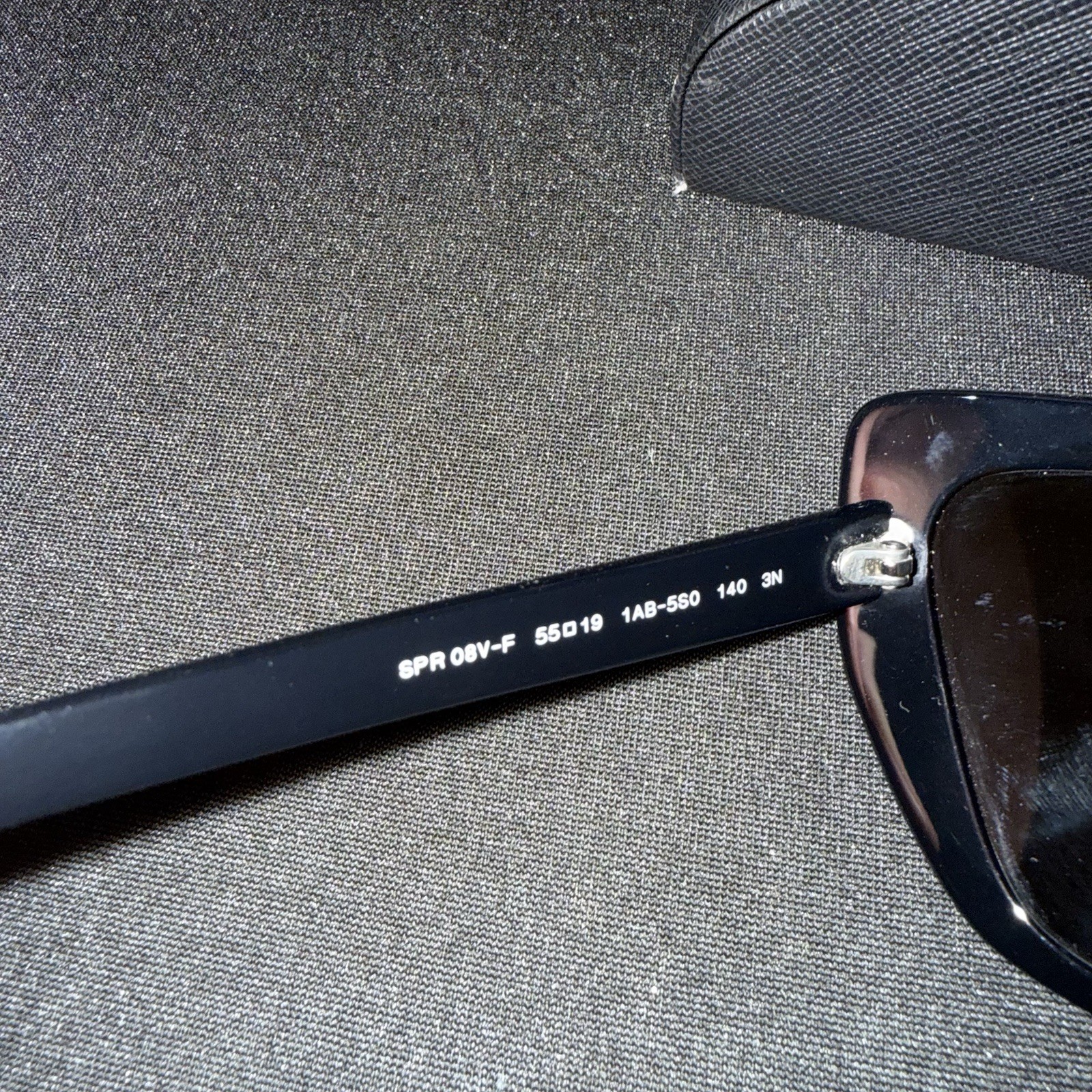 Prada Sunglasses Black Frames Gray Lens 1AB-5S0 / SPR08V-F
