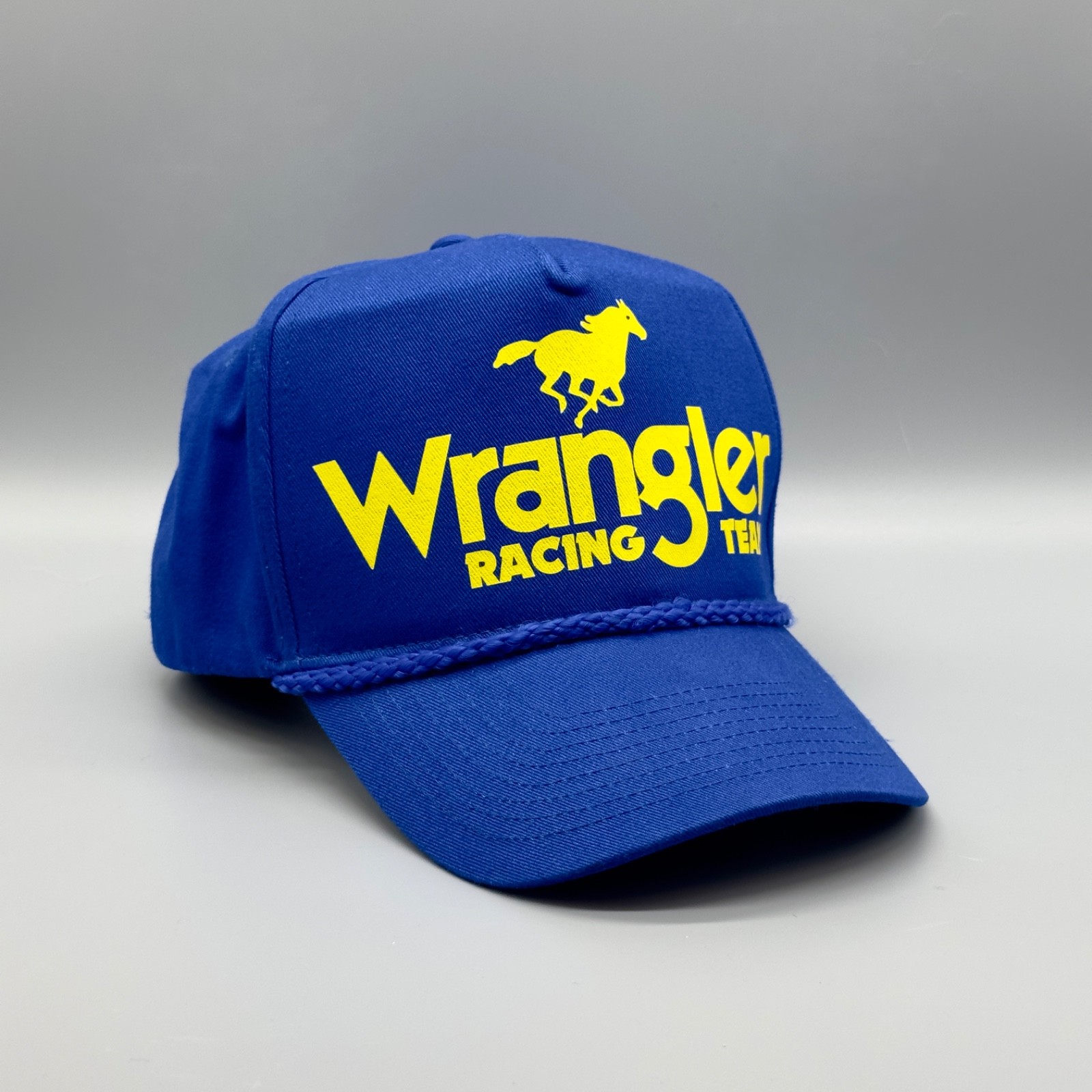 Wrangler Racing Team Hat Vintage Retro Dale Earnhardt NASCAR Trucker Rope Cap