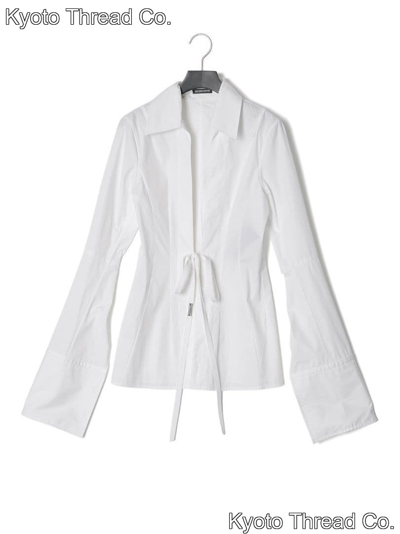 Ann Demeulemeester White Long Sleeve Shirt Size 40 featuring Flare Sleeves
