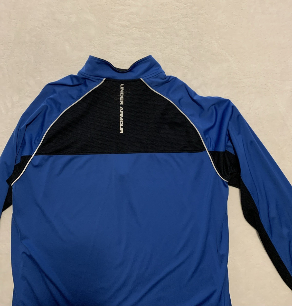 Under Armour Shirt Mens XL Regular Quarter Zip Pullover All Season Gear Run Blue