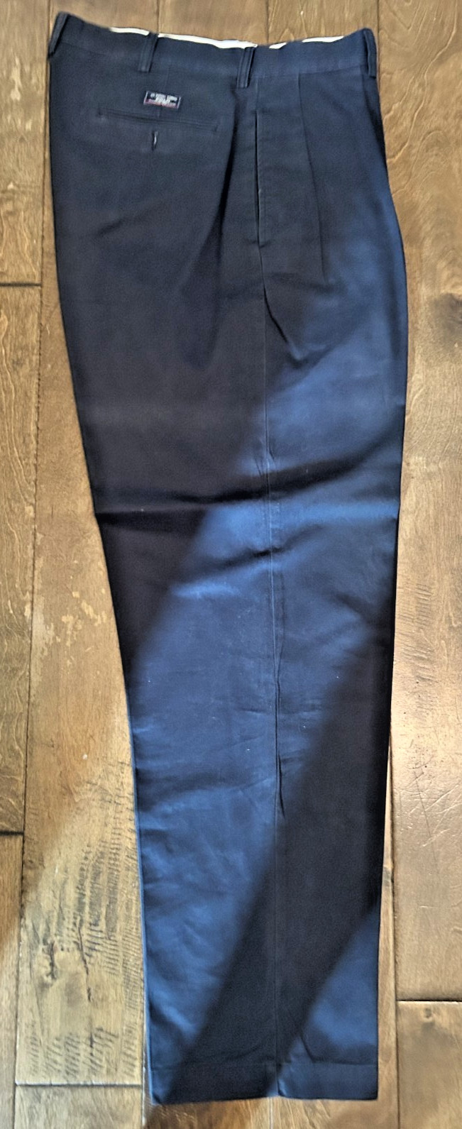 Polo Ralph Lauren Andrew Pants Mens 36×32 Navy Blue Classic Pleated Chino