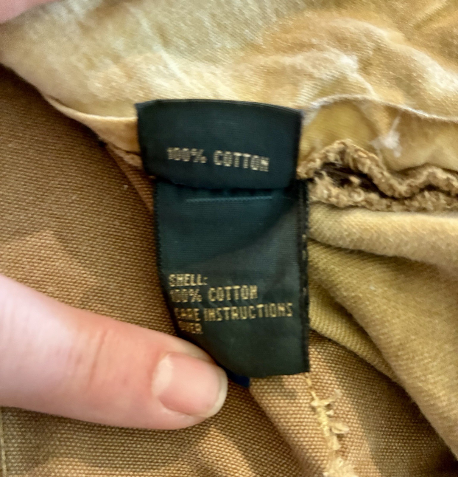 Vintage Polo Ralph Lauren Double Knee Waxed Canvas Pants Hunting Tan 34×32