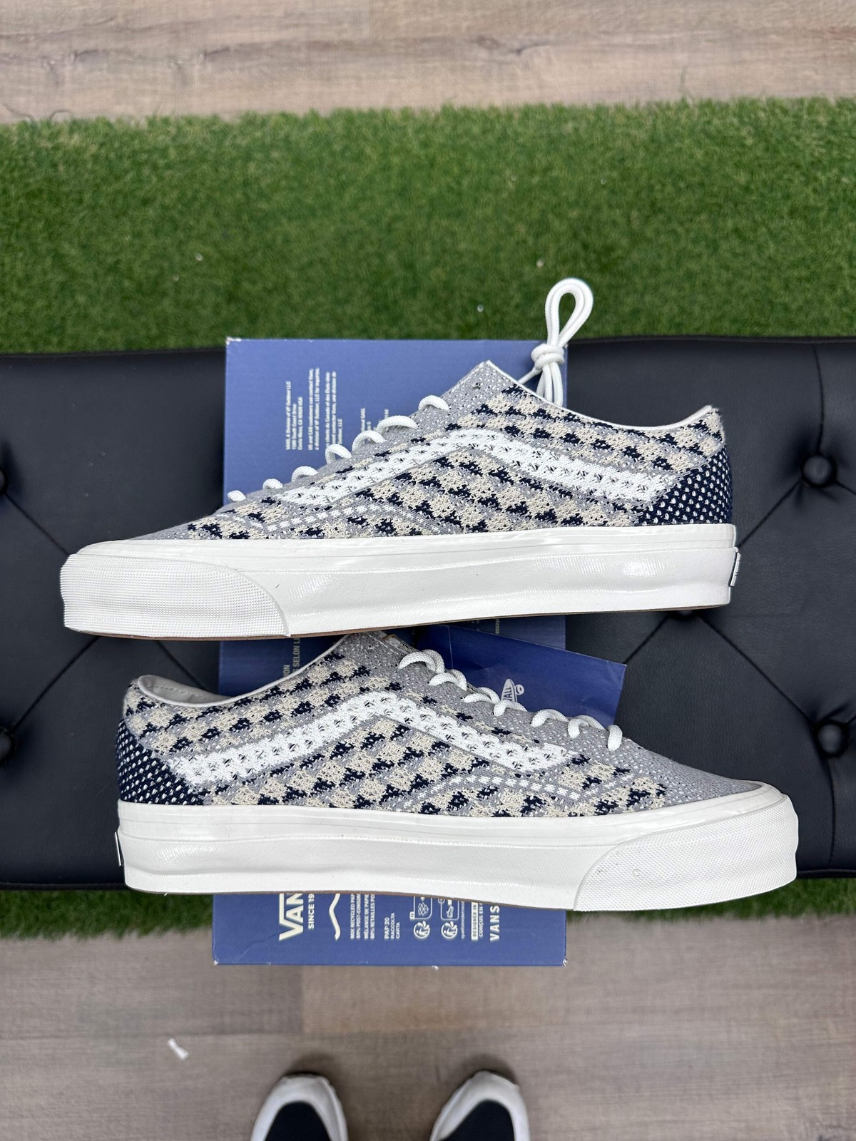 Vans LX Old Skool 36 EK Geo Check Gray – Size 11
