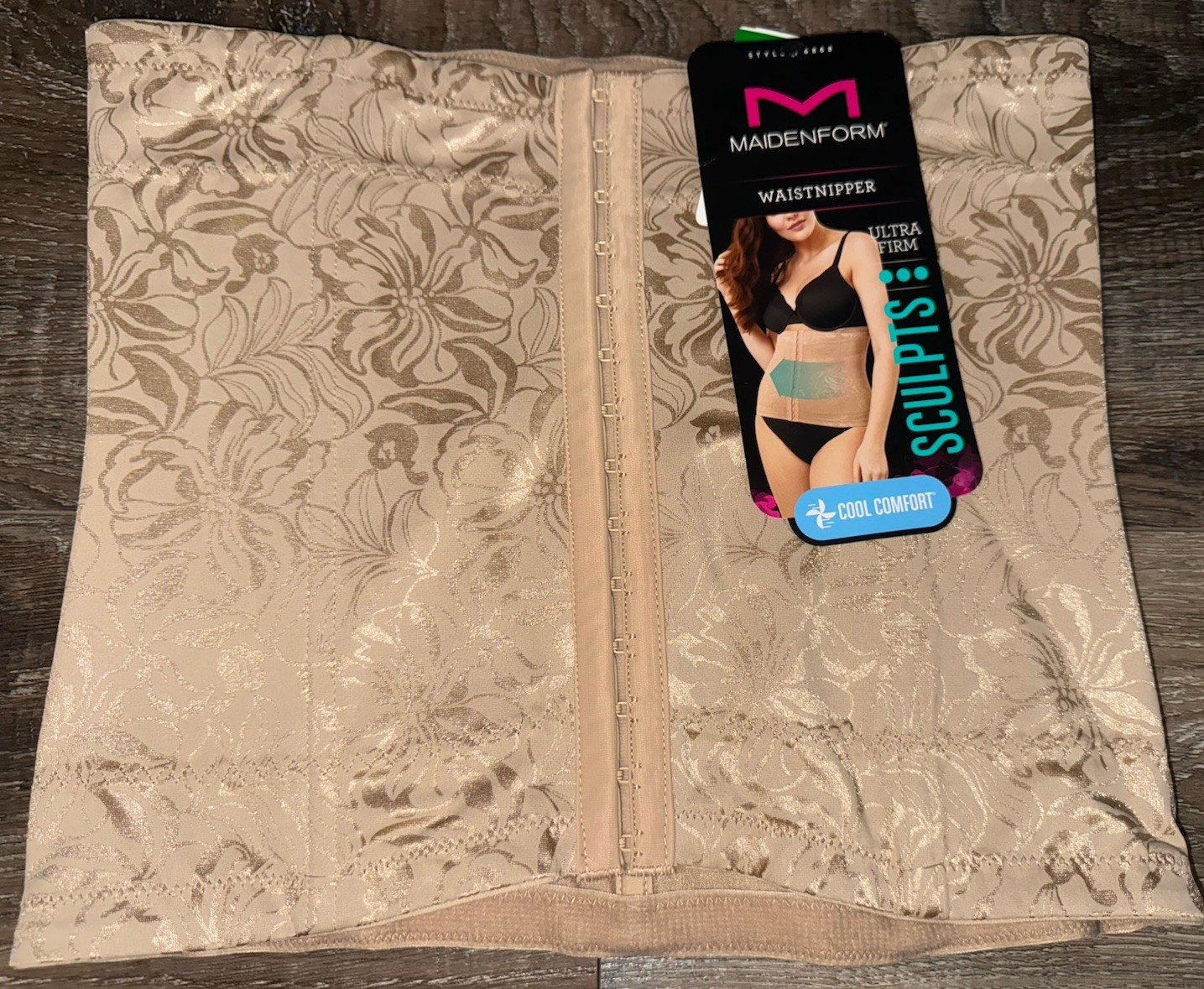 Maidenform ~ Women’s Waist Nipper Ultra Firm Control Beige Shaping Trainer ~ L