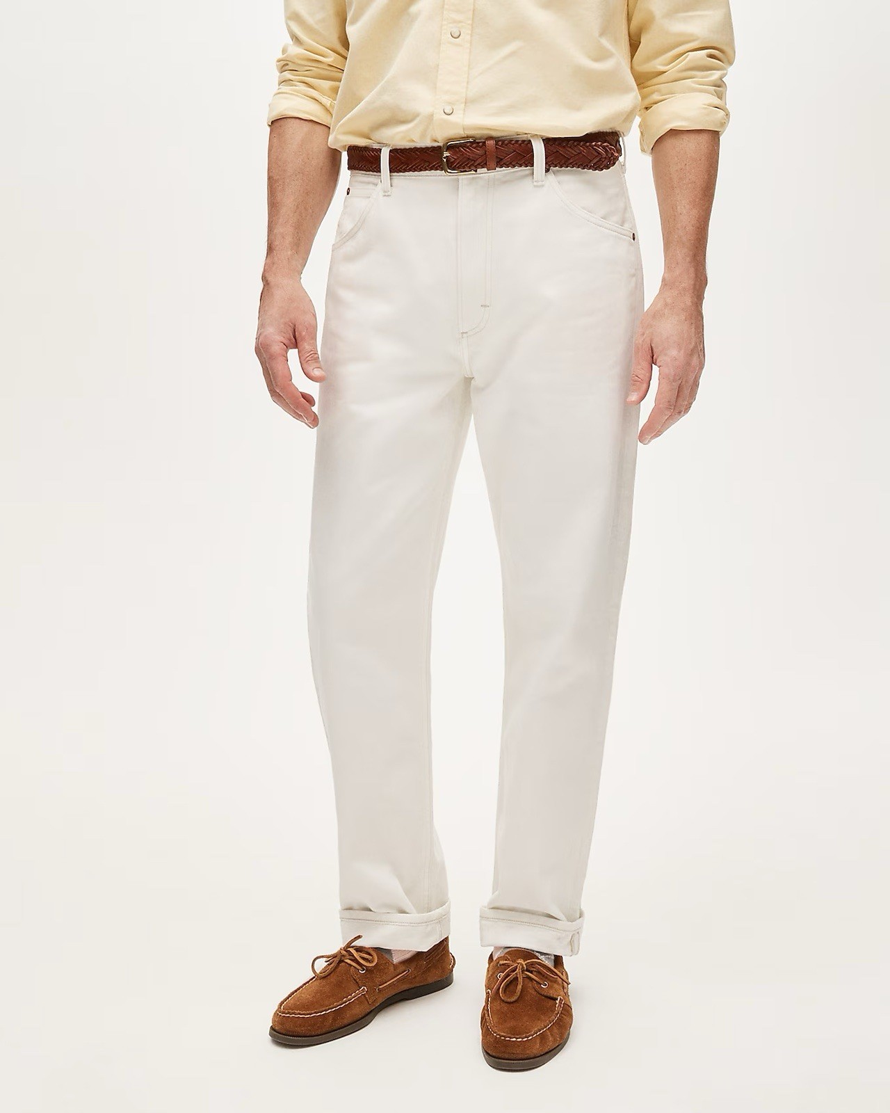 Lee® X J.Crew straight jean in Japanese denim Vintage White Wash Size 33 CR748
