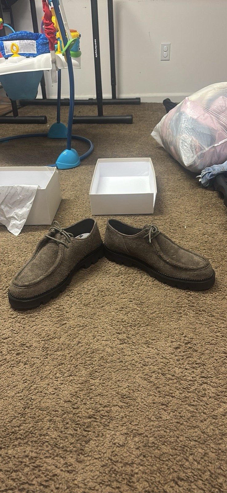 Men’s Collegium Moc-Toe Derby Sz 12 Mocha
