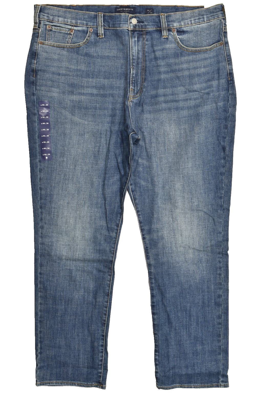Lucky Brand Men’s Athletic Fit Denim Blue Jeans 44×34 Cotton 2-Way Stretch NEW