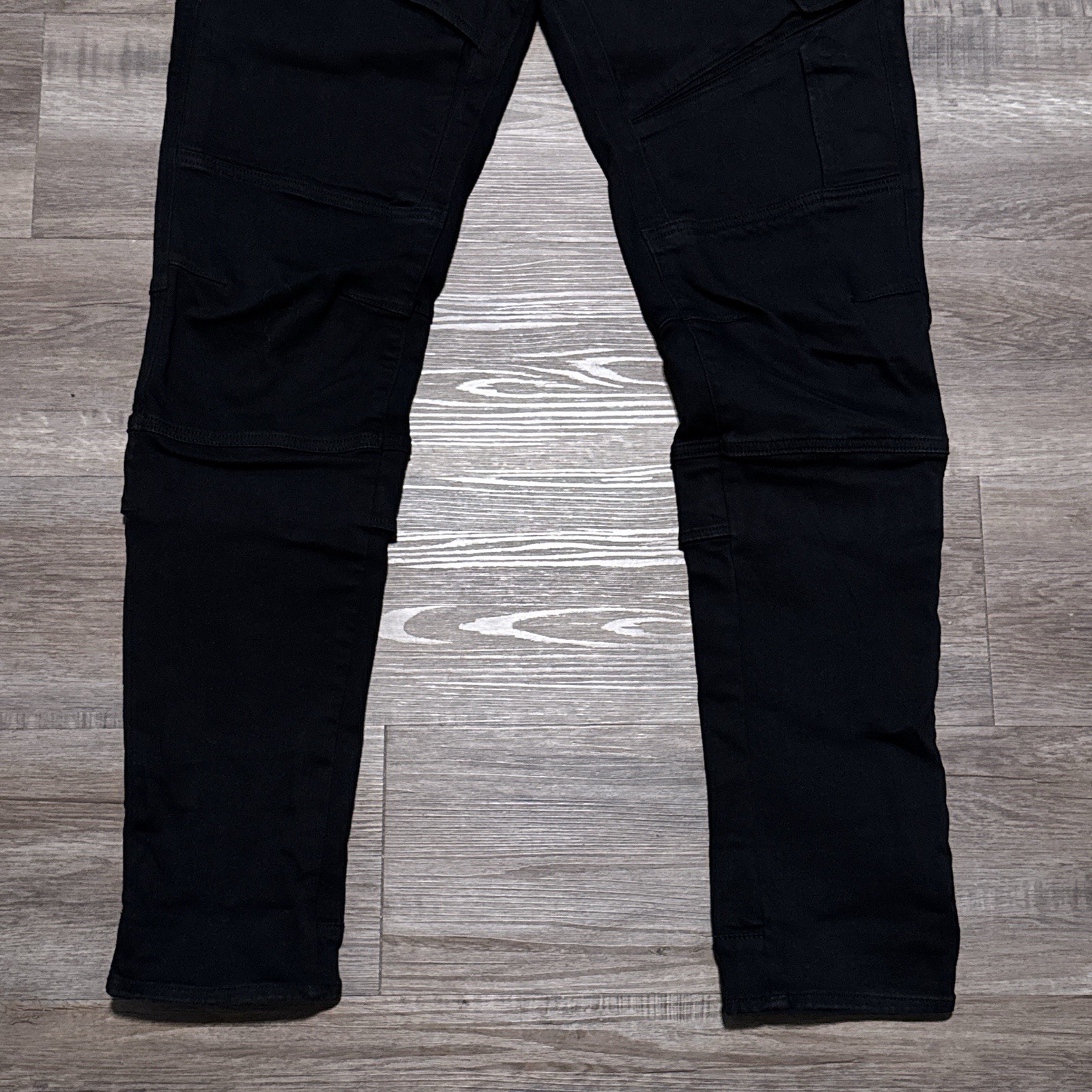 G-Star Raw Airblaze 3D Skinny Black Multi Pocket Moto Cargo Jeans Mens 34×34 NEW