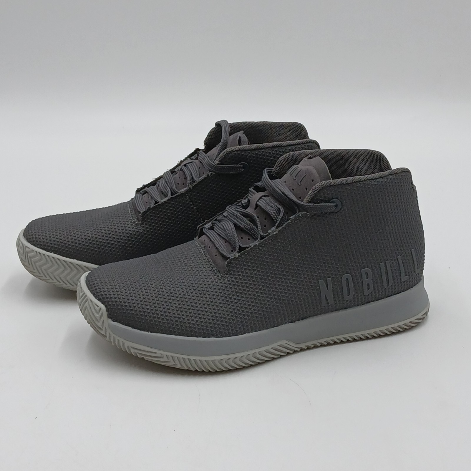 Nobull SF Trainer High Crossfit Shoe Dark Grey Super Fabric Size 6 M 7.5 W Crew