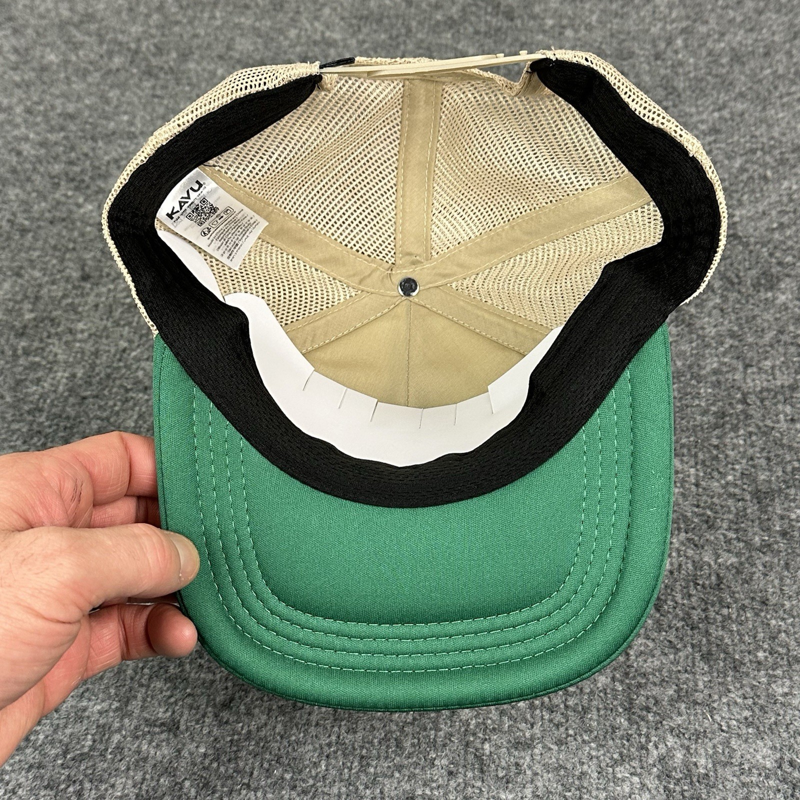 KAVU Trucker Snapback Hat Adventurine Green Adjustable NEW Adventure Foam Dome