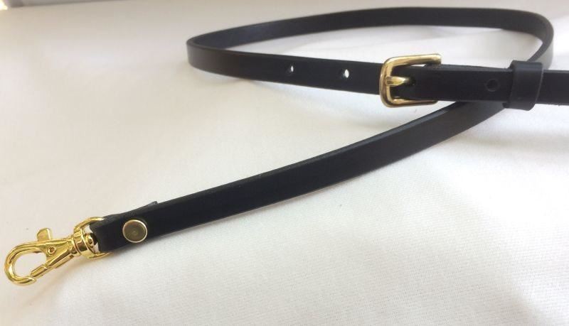1/2 in. Slim Leather Adjustable Cross Body Purse Wallet Bag Strap – 4 Colors