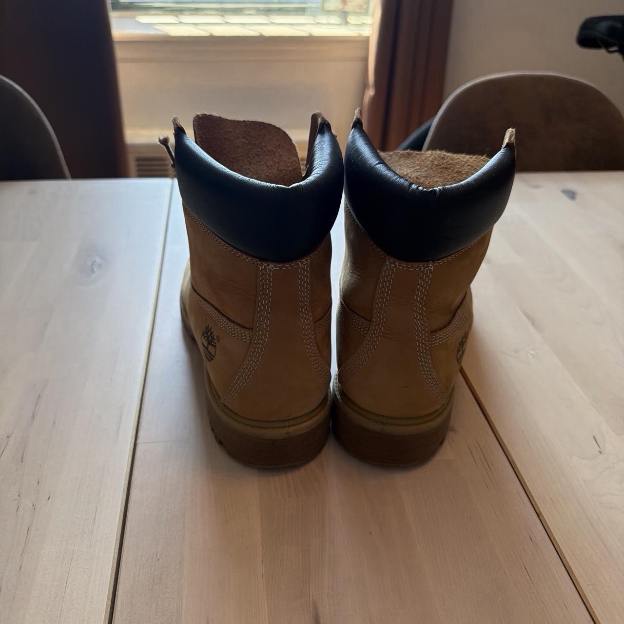 Timberland 10061024 Men’s Premium 6″ Waterproof Boots – Wheat Nubuck, Size 9.5M